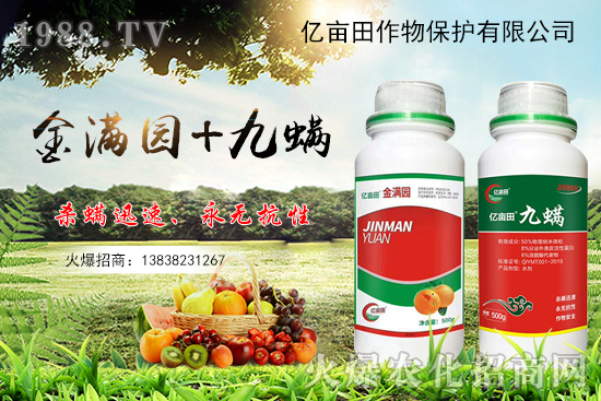 螨類害蟲難觸殺？金滿園+九螨，雙重生物作用，既殺滅害蟲又有肥效！