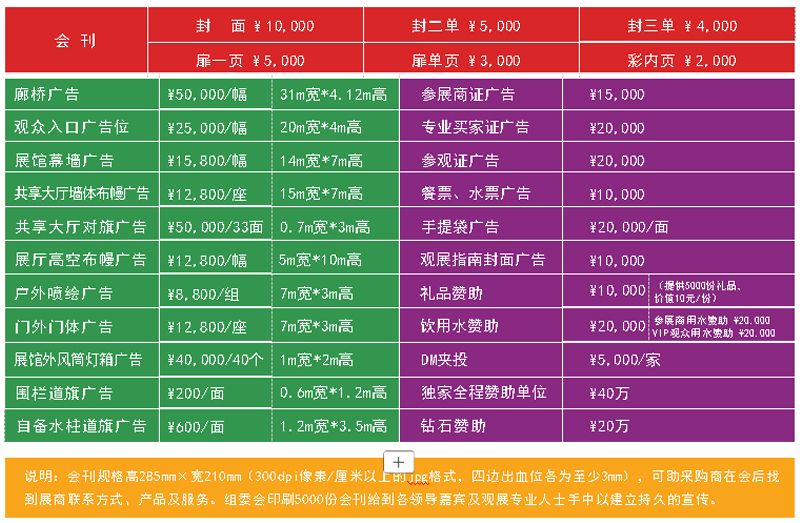 展會(huì)廣告項(xiàng)目