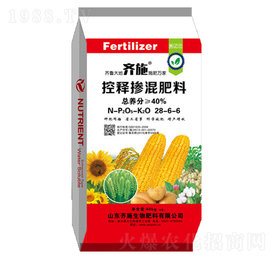 控釋摻混肥料28-6-6-齊施