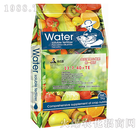 大量元素水溶肥料13-7-40+TE-金匠星