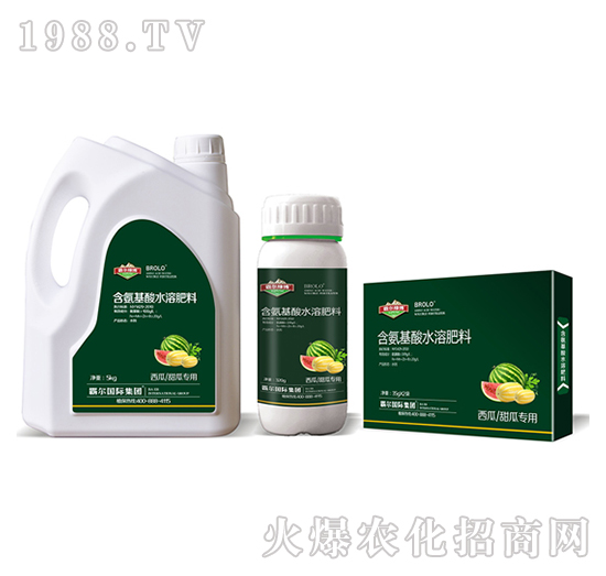 西瓜、甜瓜專用含氨基酸水溶肥料-霸爾綠博