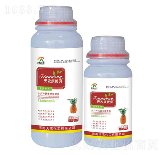 菠蘿專用含氨基酸水溶肥料-天農(nóng)康優(yōu)貝-天農(nóng)化工