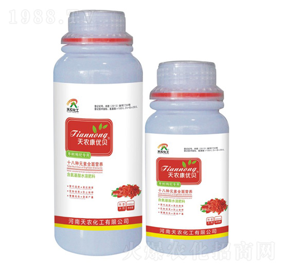 棗樹枸杞專用含氨基酸水溶肥料-天農(nóng)康優(yōu)貝-天農(nóng)化工