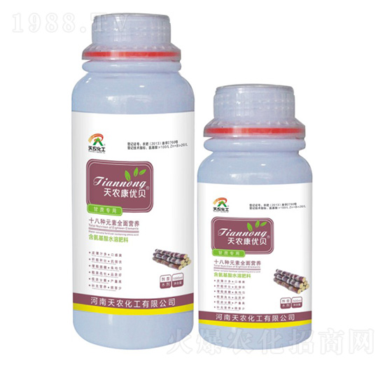 甘蔗專用含氨基酸水溶肥料-天農(nóng)康優(yōu)貝-天農(nóng)化工