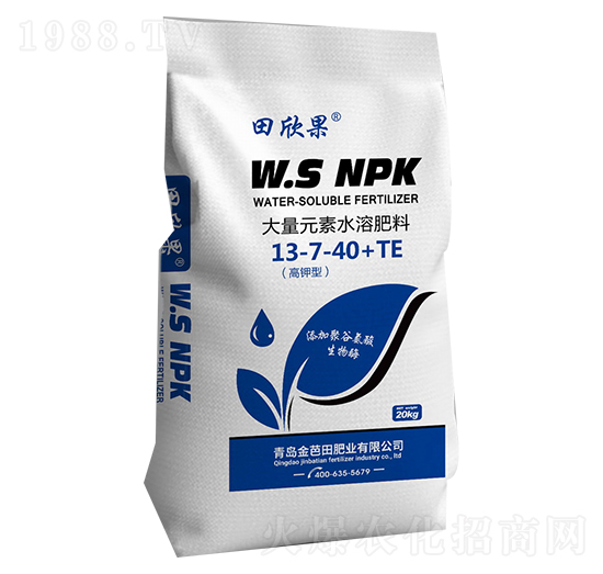 大量元素水溶肥料13-7-40+TE-田欣果-金芭田