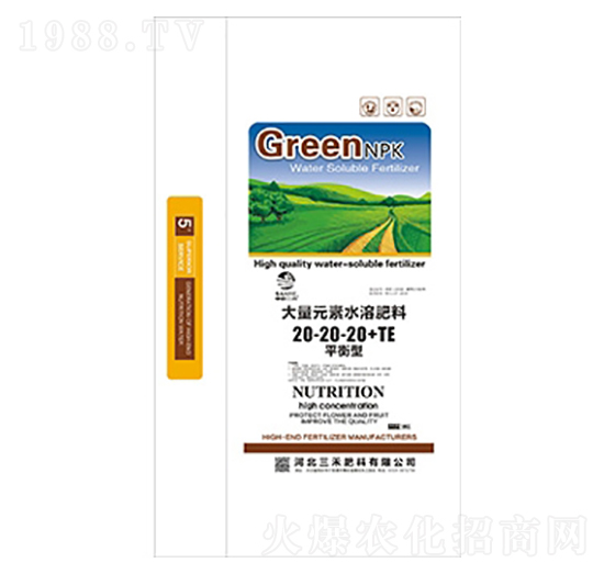 ƽ���ʹ���Ԫ��ˮ�ܷ���20-20-20+TE-Green-���r(n��ng)����