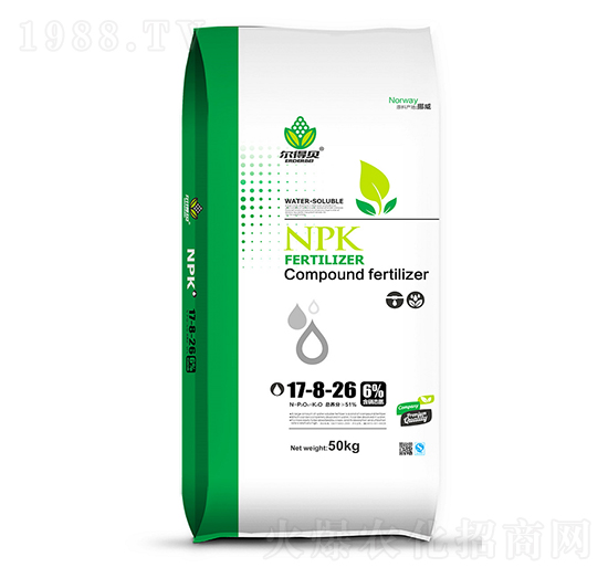 高濃度硫酸鉀水溶肥料17-8-26-爾得貝-匯豐化工