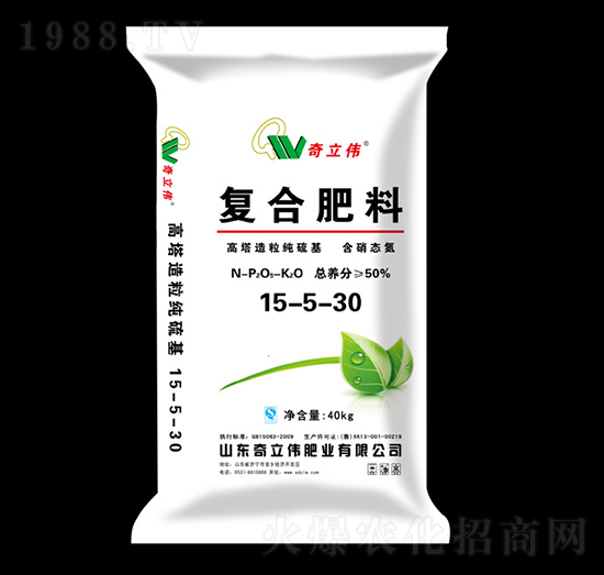 高塔造粒復(fù)合肥料15-5-30-奇立偉