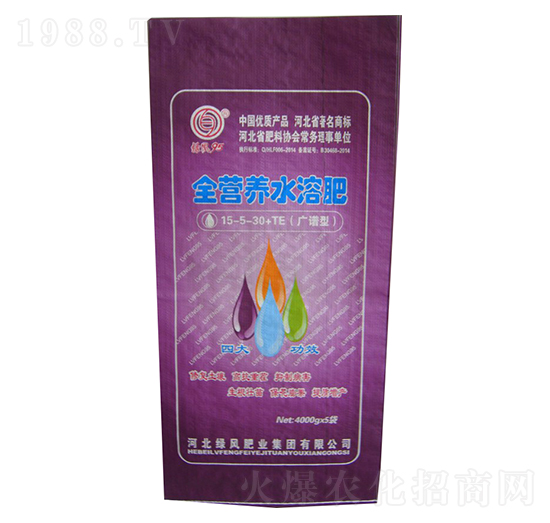 廣譜型全營(yíng)養(yǎng)水溶肥15-5-30+TE-綠風(fēng)肥業(yè)