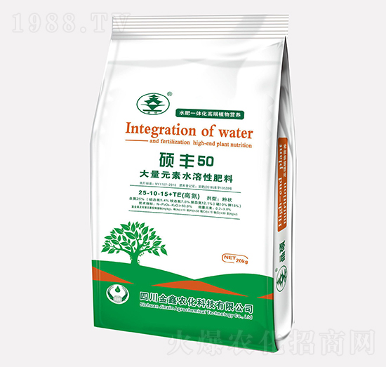 高氮型大量元素水溶肥25-10-15+TE-碩豐50-金鑫農(nóng)化