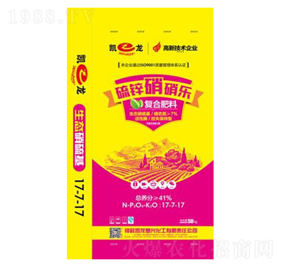 高塔硝硫基復(fù)合肥料17-17-17-硫鋅硝硝樂(lè)-凱龍化工