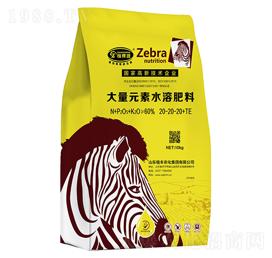 10kg大量元素水溶肥料20-20-20+TE-植棵盛-植豐農(nóng)化