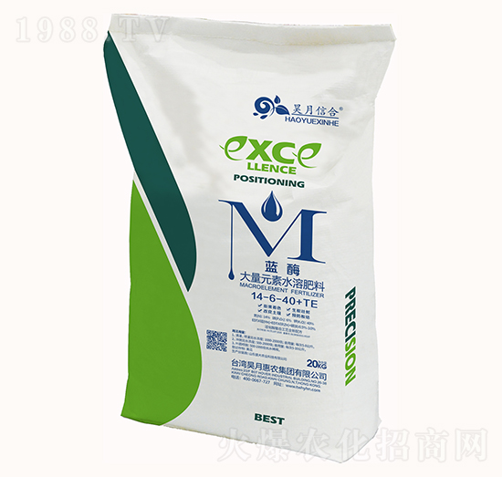 大量元素水溶肥14-6-40+TE-藍酶-昊月惠農(nóng)