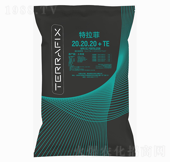 大量元素水溶肥料20-20-20+TE 特拉菲 雅冉商貿(mào)