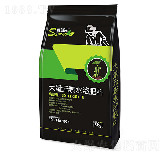 大量元素水溶肥料30-11-10+TE 施普諾