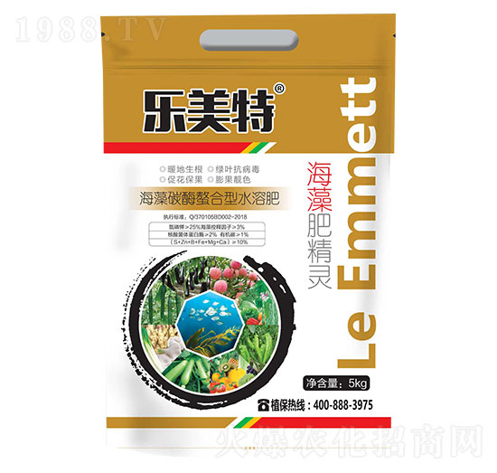 海藻碳酶螯合型水溶肥-海藻肥精靈-芭甸生物