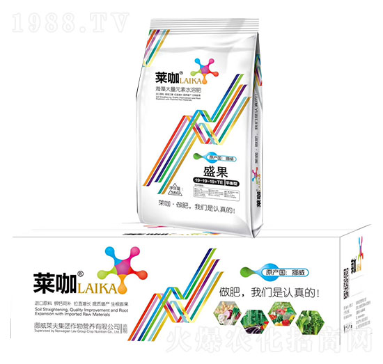 海藻大量元素水溶肥料19-19-19+TE-萊咖-芭甸生物