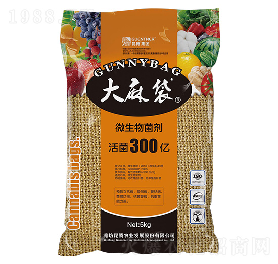 300億活菌微生物菌劑-大麻袋-昆騰農(nóng)業(yè)