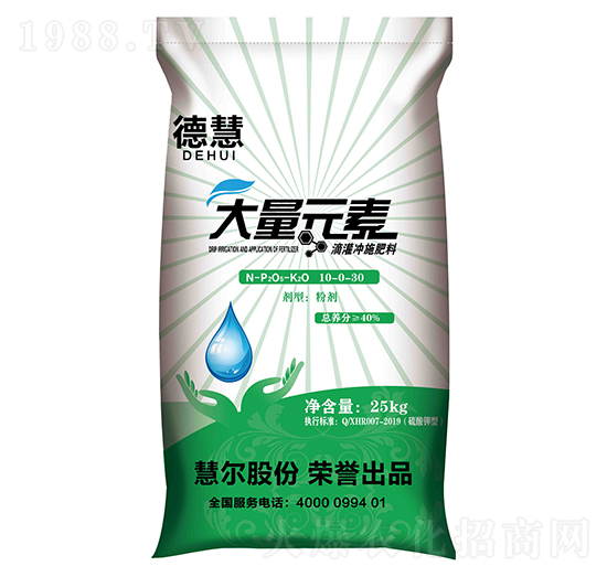 大量元素水溶肥料10-0-30（S）-德慧-慧爾