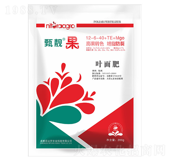 大量元素水溶肥12-6-40+TE+MgO-甄靚果-尼達(dá)羅