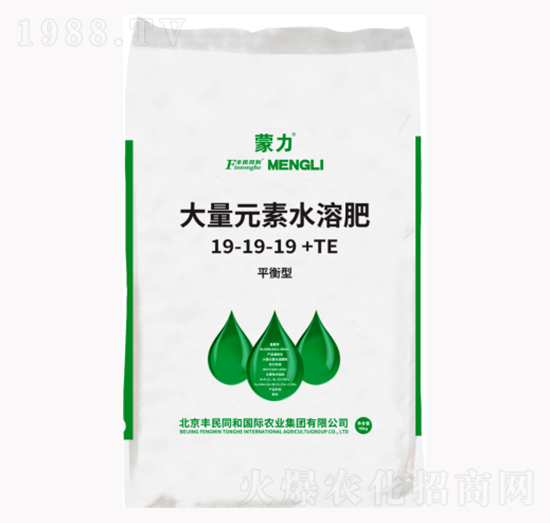 大量元素水溶肥19-19-19+TE-蒙力-豐民同和