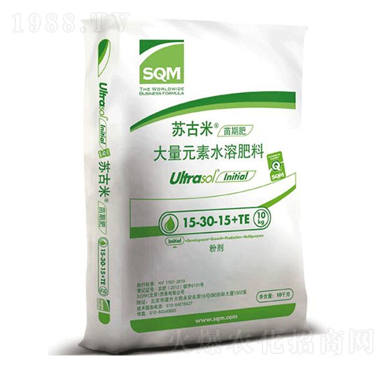 苗期專(zhuān)用大量元素水溶肥料15-30-15+TE-蘇古米-沐春農(nóng)資