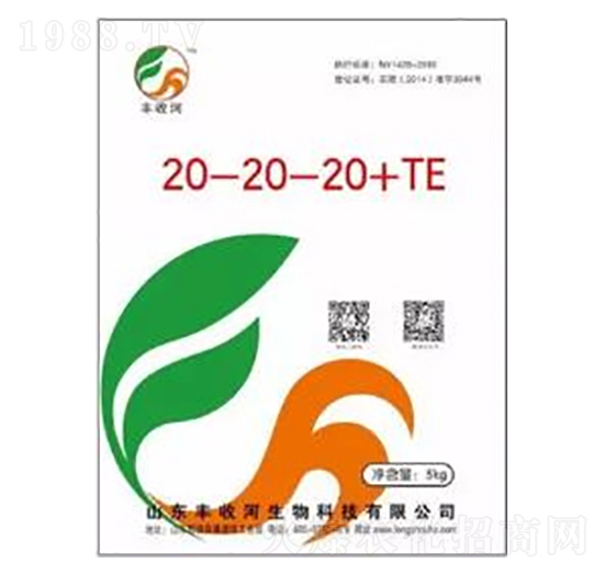 大量元素膨果肥20-20-20+TE-豐收河