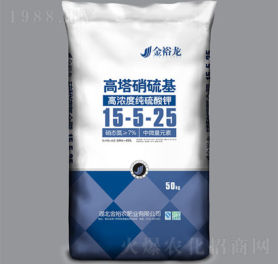 高塔硫酸基-高濃度硫酸鉀15-5-25-金裕龍-金裕農