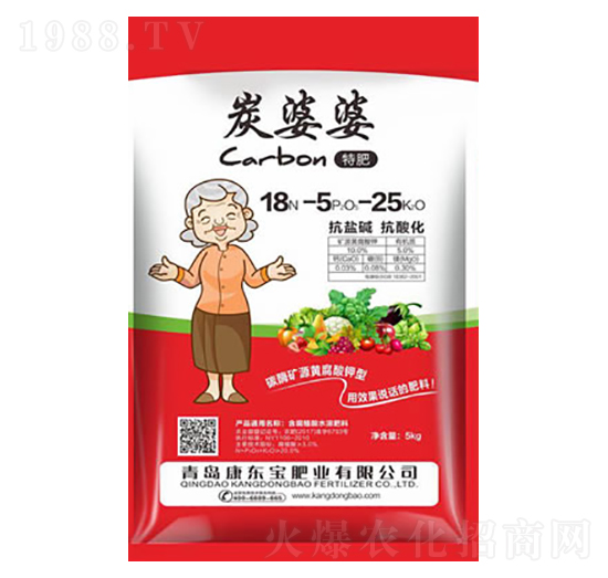 含腐植酸水溶肥料18-5-25-炭婆婆-康東寶