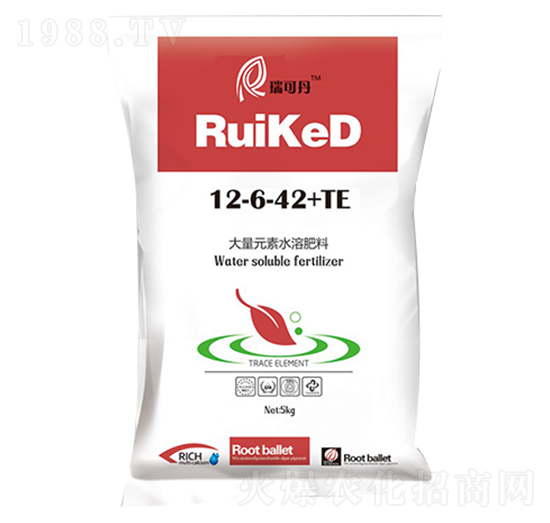 大量元素水溶肥12-6-42+TE-瑞可丹-瑞閣邁特