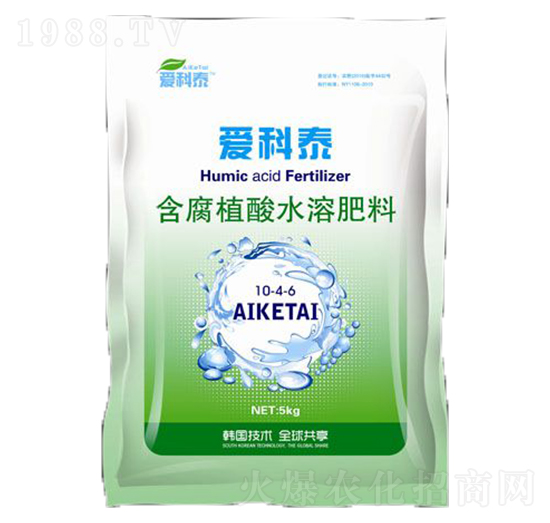 含腐植酸水溶肥料10-4-6-愛(ài)科泰