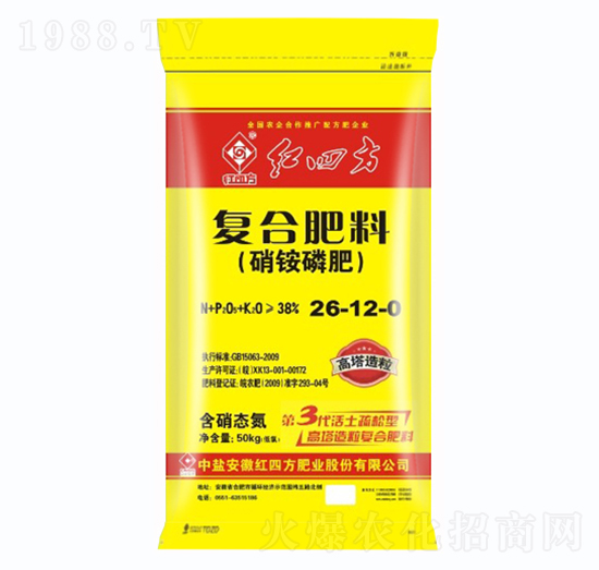 硝銨磷高塔復(fù)合肥料26-12-0-紅四方