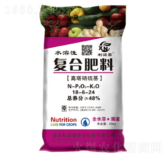 高塔硝硫基復(fù)合肥料18-6-24-利諾鑫