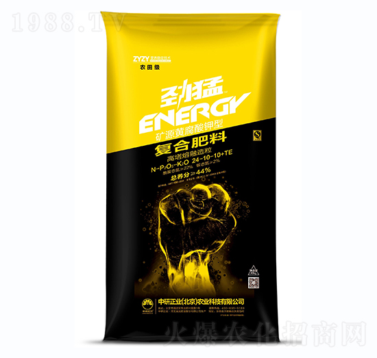 礦源黃腐酸鉀復合肥料24-10-10+TE-勁猛-卓尚農(nóng)業(yè)