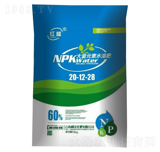 大量元素水溶肥20-12-28-嶙沃
