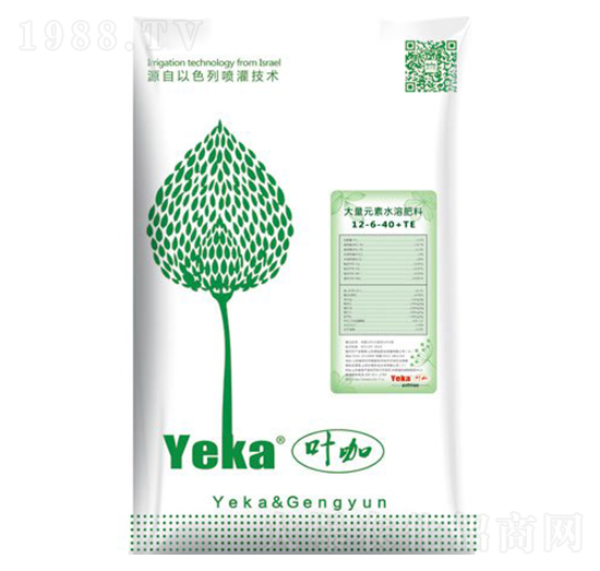 葉咖大量元素水溶肥料12-6-40+TE-耕耘肥業(yè)