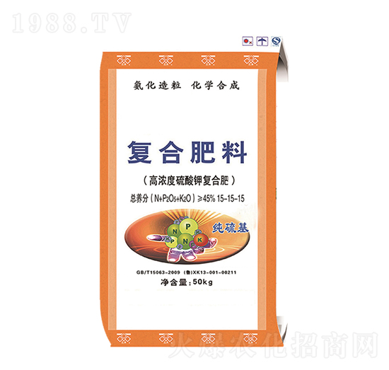 高濃度硫酸鉀復(fù)合肥料15-15-15-金滿倉(cāng)