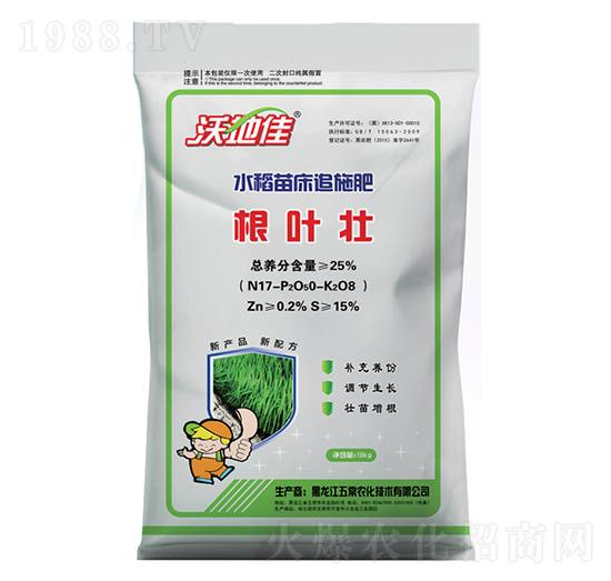 水稻苗床追施肥-根葉壯-五常