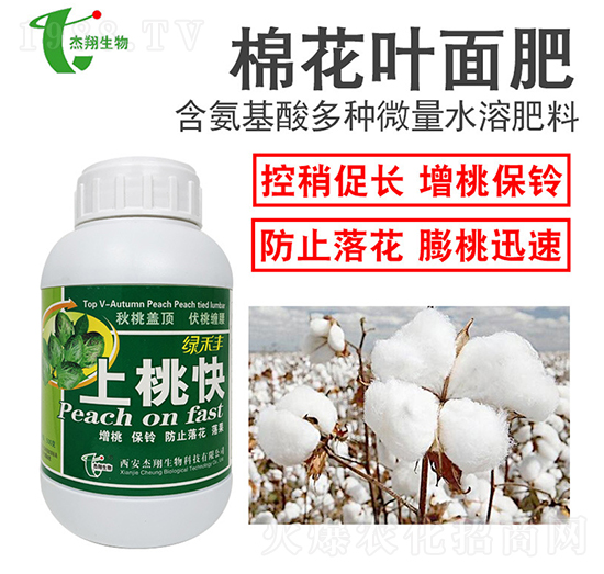 棉花葉面肥-上桃快-杰翔生物