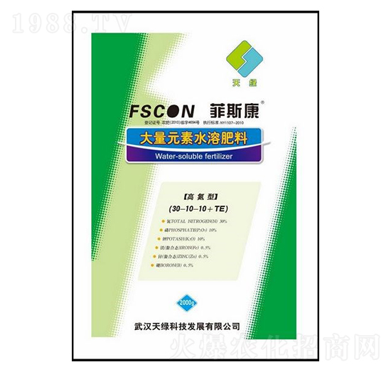 �ߵ��ʹ���Ԫ��ˮ�ܷ�30-10-10+TE-��˹��-��G�Ƽ�