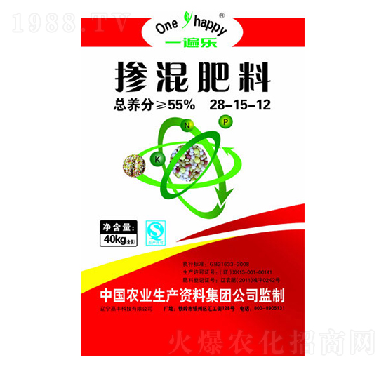 摻混肥料28-15-12-一遍樂-嘉豐科技