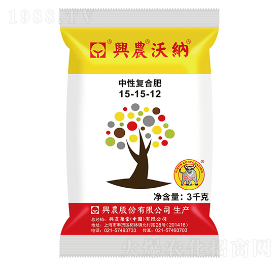 高濃度復(fù)合肥15-15-12-沃納-興農(nóng)藥業(yè)