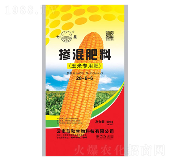 玉米專用混合肥料28-6-6-藍秋生物