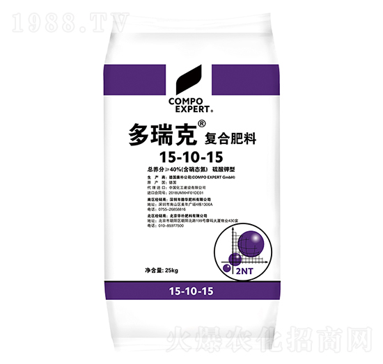 多瑞克復合肥料15-10-15-康樸