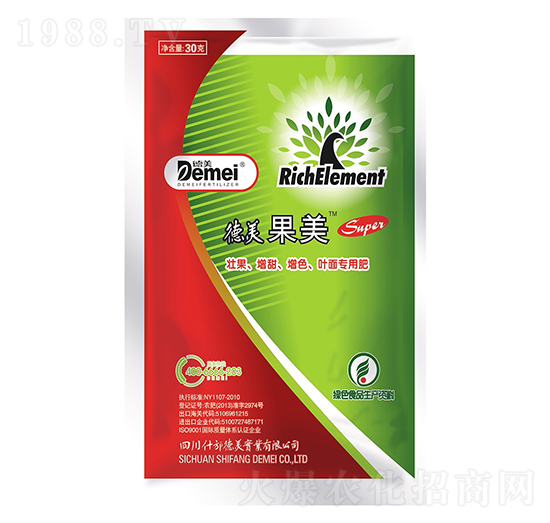 壯果增甜增色葉面專用肥-果美-德美實(shí)業(yè)