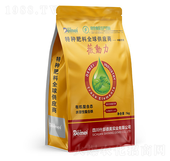 有機(jī)螯合態(tài)水溶性螯合鐵-薇動力-德美實(shí)業(yè)