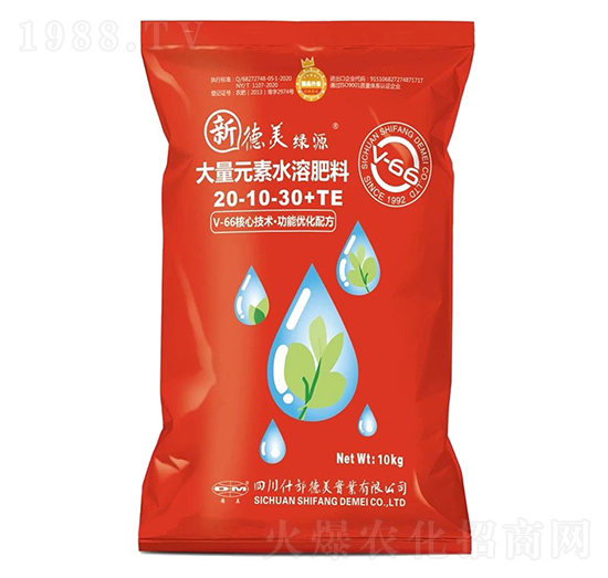 大量元素水溶肥料20-10-30+TE-新綠源-德美實業(yè)