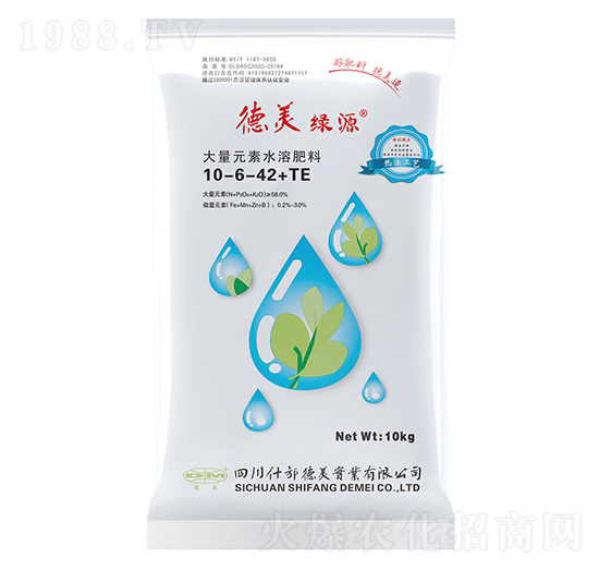 大量元素水溶肥料10-6-42+TE-德美綠源-德美實(shí)業(yè)