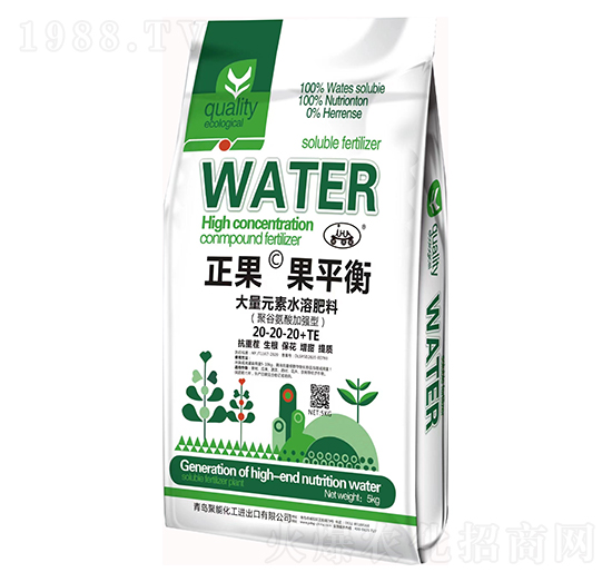 聚谷氨酸加強(qiáng)型大量元素水溶肥料20-20-20+TE-正果·果平衡-熙鴻農(nóng)業(yè)
