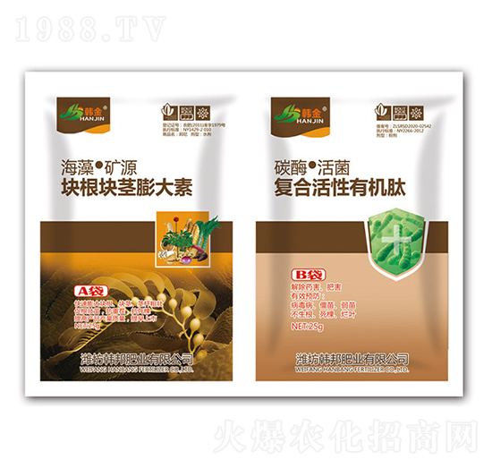 塊根塊莖膨大素+復(fù)合活性有機肽-韓金-韓邦肥業(yè)